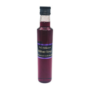Puk’s Delikatesser Blåbær Sirup – Ægte Frugtsmag (250 ml)